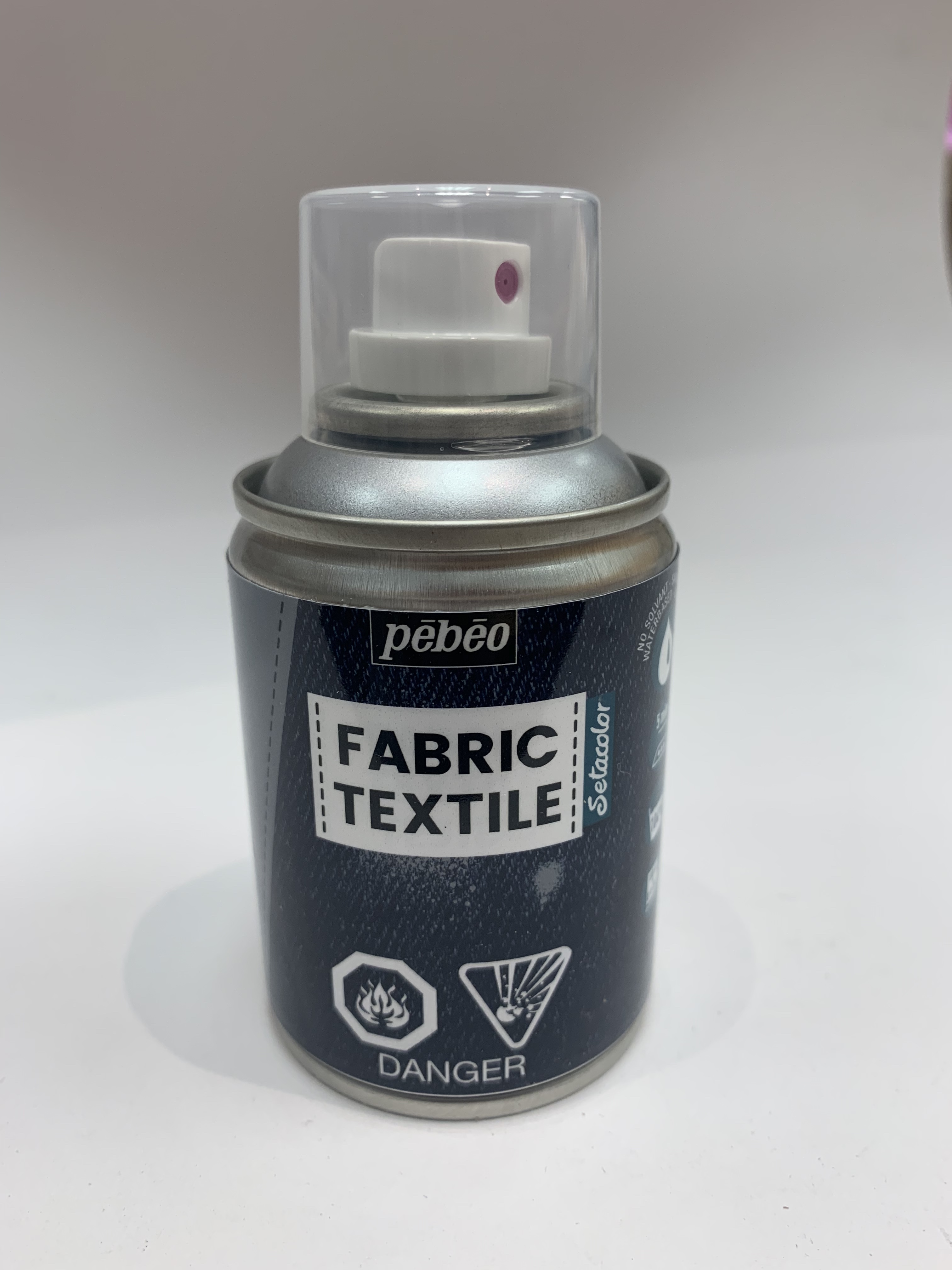 Pebeo 7A Spray Fabric Paint - Silver 432