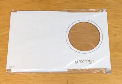OPEN FACED GREETING CARD