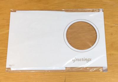 OPEN FACED GREETING CARD